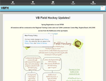 Tablet Screenshot of beachfieldhockey.com